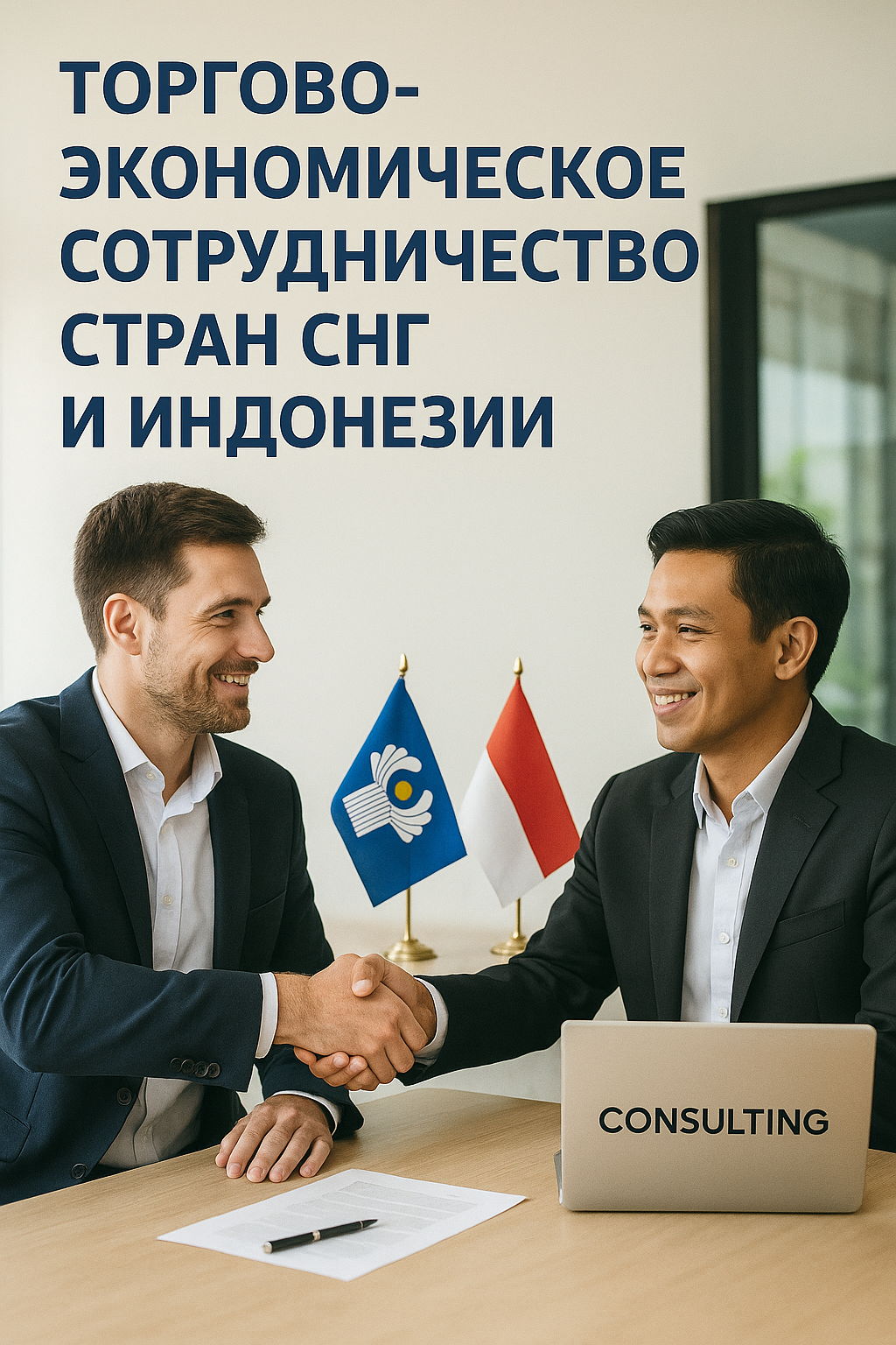 Два бизнесмена жмут друг другу руки